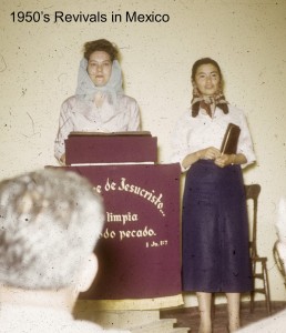 Rev Hicks and Graci in 1950s Meetings